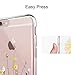 Unov Case Compatible with iPhone 6s Plus iPhone 6 Plus Case Clear with Design Soft TPU Bumper Shock Absorption Slim Embossed Pattern Protective 5.5 inch (Flower Bouquet)