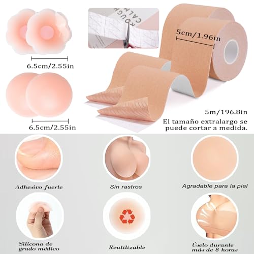 La mejor comparación de Cinta adhesiva para lencería para Mujer al mejor precio. 25 Imagen adicional