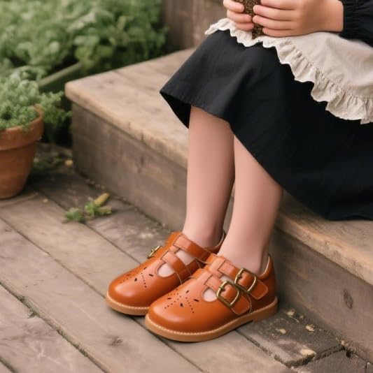 Image of ESTINE Toddler Girls Mary Jane Oxford Dress Shoes Wedding & School Party Uniform