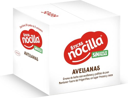 Nocilla Sticks Avellanas - Pack 24 x 2 Raciones de 30g