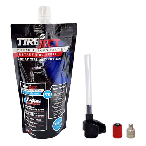 TireJect Off-Road Tire Sealant Kit - 5-in-1 Sealing - Fix and Prevent Flat Tires (10oz)
