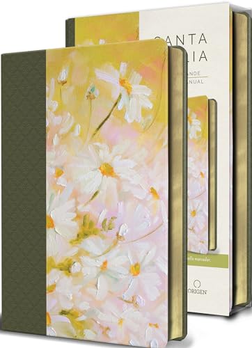Biblia Reina Valera 1960 letra grande. Piel verde con flores, tamaño manual / Spanish Bible RVR 1960 Large Print. Imitation Green Leather With Flowers (Spanish Edition)