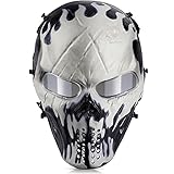 OutdoorMaster Full Face Airsoft Mask with Eye Protection Lenses - Will-o'-The-wisp