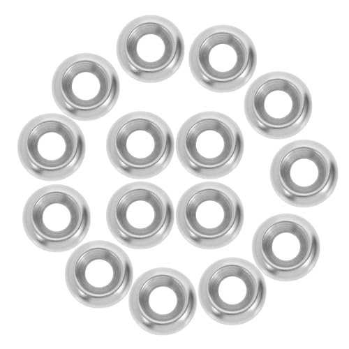 AUTSUPPL 200pcs 304 Stainless Steel Counterbore Washers Concave Convex Bowl-Shaped Metal Screw Gaskets for Industrial Construction and Mechanical Fastening