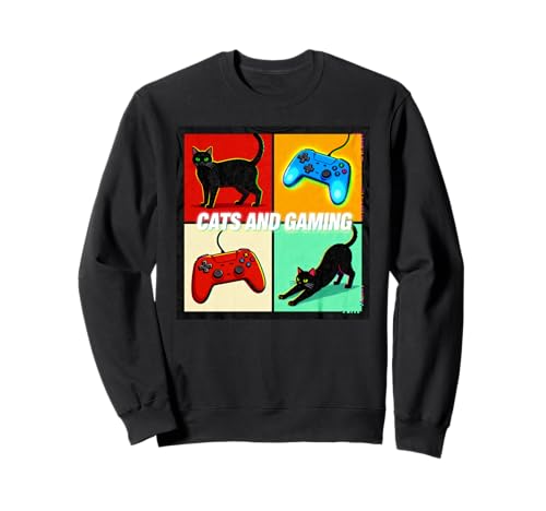 Kids Men Women Cats And Gaming Cat Lovers Gamers �g���[�i�[