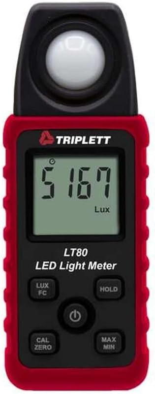 Medidor de iluminación/luz LED Triplett LT80 | Hasta 400.000 lux/40.000 Fc