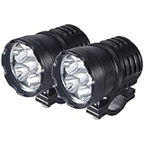 RZK 高性能LED自転車ヘッドライト36W、LED改造オートバイスポットライトヘッドライトL4L6B、LEDヘッドライト外部LEDフォグランプ防水で取り付けが簡単1年間の保証 (6灯2個)