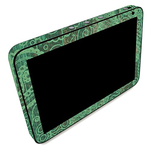 Image of MightySkins Carbon Fiber Skin Compatible with Amazon Echo Show 8 (Gen 2) - Vintage Paisley | Protective, Durable Textured Carbon Fiber Finish | Easy to Apply