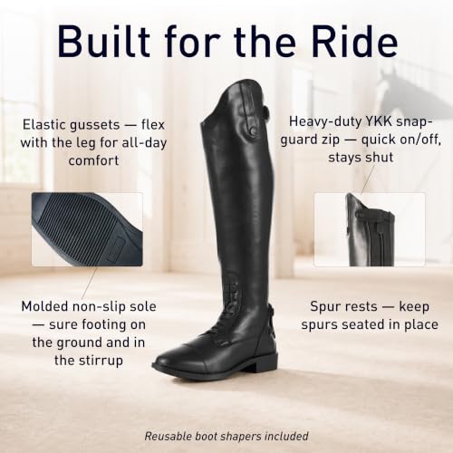 Image of Equinavia Karina Horse Riding Boots for Women, Tall Field Boots