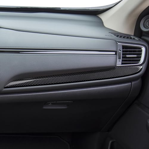 Image of Car Dashboard Decor Strips Decals for Honda CR-V 2017 2018 2019 2020 2021 2022 Accessories CRV ABS Carbon Fiber Interior Stickers