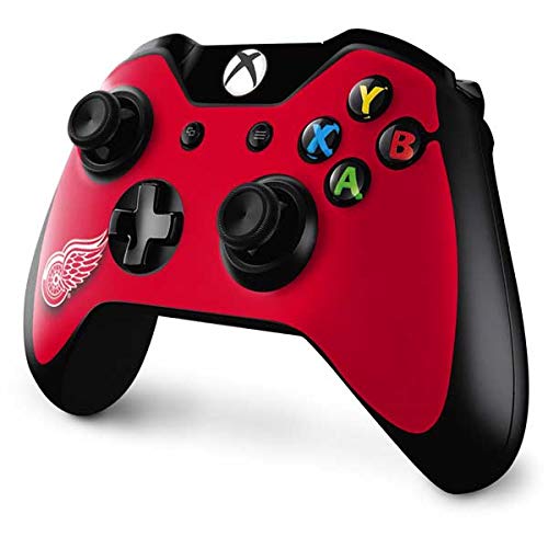Skinit Decal Gaming Skin Compatible with Xbox One Controller - Officially Licensed NHL Detroit Red Wings Solid Background Design