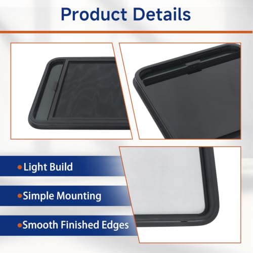 GXYWADY RV Horizontal Slide Window 48W x 22H Replacement for All RV Types Installation Opening Size 1200 x 550MM by GXYWADY - Image 4