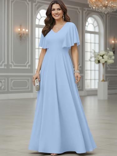 Image of KOH KOH Womens Long Elegant Bridesmaid Evening Cocktail Modest Maxi Dress
