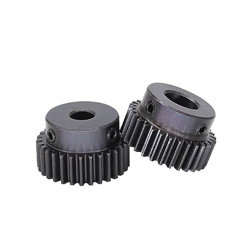 Bevel Gear Pinion Hardware Mechanical 1pcs Module 1 Motor Gear 1M-30T Carbon Steel Spur Gear Bore Size 5/6/6.35/7/8/10/12/12.7/14/15/16/17mm(1M30T-Bore 15 mm)