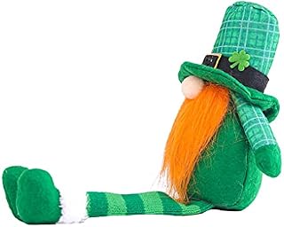 WNDUOKXH St.Patrick's Day Leprechaun Toy Plush Doll Household Ornaments Lucky Shamrock