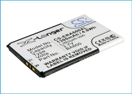 TECHTEK Batterie 1300mAh Compatible avec [Sony Ericsson] Kumquat, LT16, LT16i, ST25, ST25i, Xperia U remplace BA600