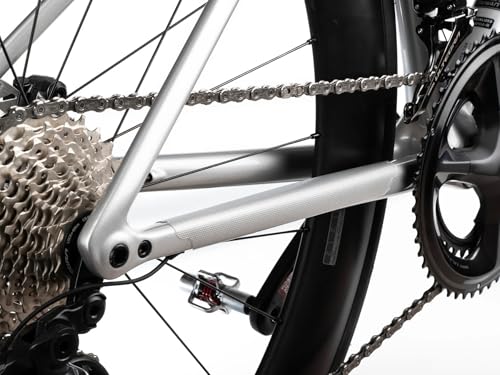 Protector de Cadena para Bicicletas de Ruta y Gravel - Transparente/Plateado miniatura 5