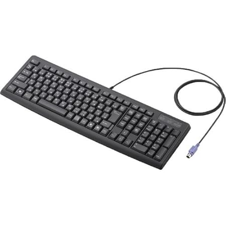 【2009年モデル】ELECOM キーボード PS/2接続 メンブレン式 日本語112キー ブラック TK-FCM008BK