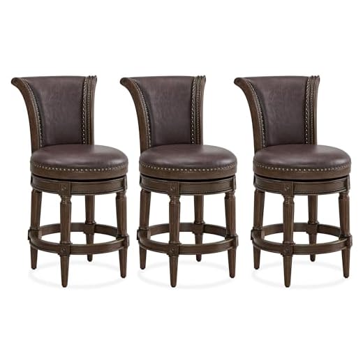 Set of 3 Runyan Swivel Counter Stools