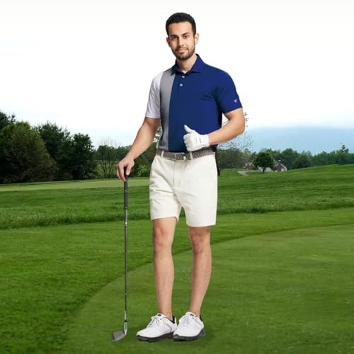 M MAELREG Golf Shirts for Men Dry Fit Casual Collared Lightweight Moisture Wicking Mens Polo Shirts Short Sleeve — view 2