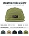 Croogo Soft Trucker Hat Flip Up Short Brim Cap for Men Fashion 5-Panel Baseball Cap Umpire Short Bill Dad Cap,Green-DY09