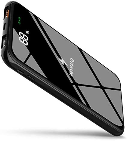 Wireless Portable Charger 10000mAh,10W Fast Wireless Charging Power Bank with QC/PD 3.0 18W Power Directly, 4 Outputs & Dual Inputs External Battery Pack with LCD Display for iPhone,iPad,Samsung.