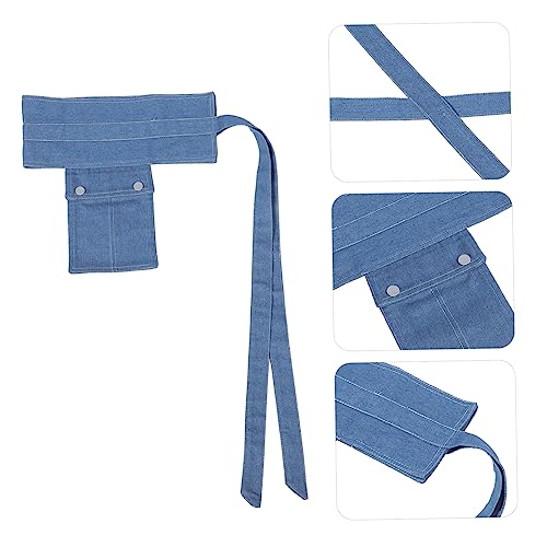 SAFIGLE Stylish Women Denim Waist Belt with Pocket Elegant Wide Design for Dresses Casual Formal Wear for Mom Wife Daughter4