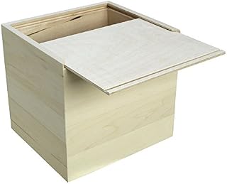 Walnut Hollow Unfinished Wood Card Keeper Box for Arts, Crafts and Home Decor