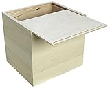 Walnut Hollow Unfinished Wood Card Keeper Box for Arts, Crafts and Home Decor