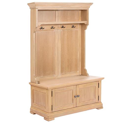 Homestyles Manor House Hall Tree, White,Brown #TOP9
