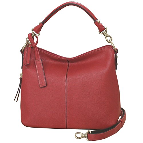 LIME made in Japan ショルダーバッグ レディース 本革 Ｌ1801 レッド 2way ハンドバッグ レザー 革 日本製 ライム ジップ シュリンク