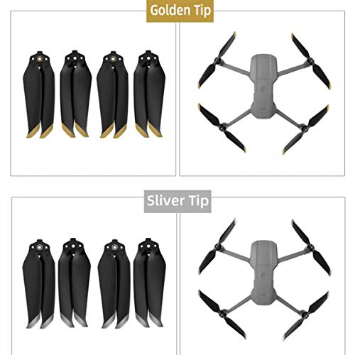 Hélices DJI Mavic Air 2 - Low Noise - 2 Pares - DOURADO
