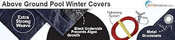 Pureline Denali Oval Above Ground Winter Pool Cover, 12' x 24,