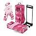 Emily Rose 18 Inch Doll Accessories | Travel Doll Closet Case / Carrier with Heavy Duty Trolley and Removable Doll Bed with Bedding | Fits 18" American Girl Dolls