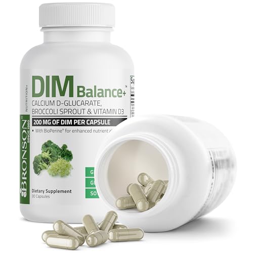 image for Bronson DIM Balance+ Calcium D-Glucarate, Broccoli Sprouts and Vitamin