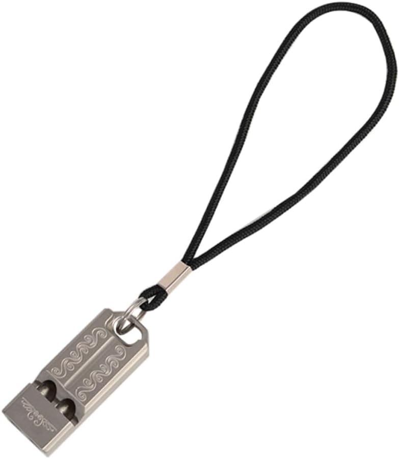 BESPORTBLE Titanium Alloy Emergency Whistles Wrist Strap for Hiking Camping and Climbing Lightweight Survival Safety Whistles for Referees and Outdoor Activities