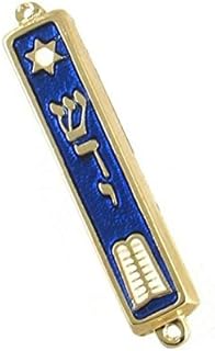 10 Commandments Mezuzah 24k Gold Plated Jewish 2.7" Mezuza Judaica Made in Israel