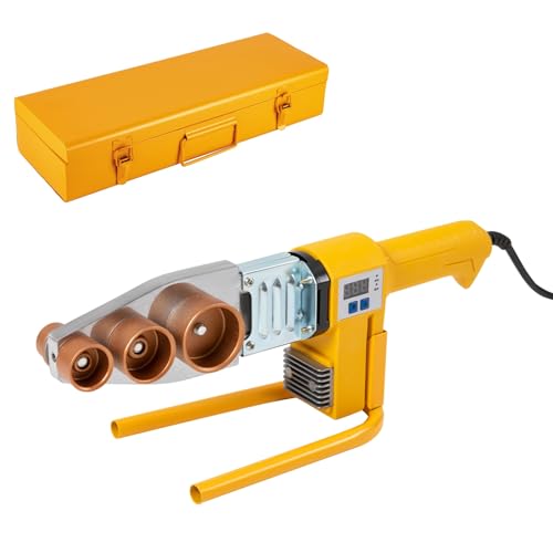 Muffenschweissgerät PPR Rohr Schweißgerät 20-63mm 6 Adapter Rohr Temperatur Schweißgerät für Thermoplastische Rohre wie PPR, PE, PP, HDPE, PVC und PPC verwendet werden