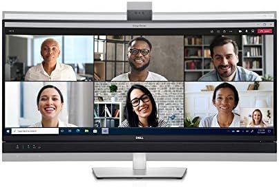 Dell C3422WE 34 Inch WQHD (3440x1440) Curved Video Conferencing Monitor, 60Hz, IPS, 5ms, Built-in Speakers, 5MP Camera, Mic, 2x USB-C, DisplayPort, HDMI, 4x USB, 3 Year Warranty