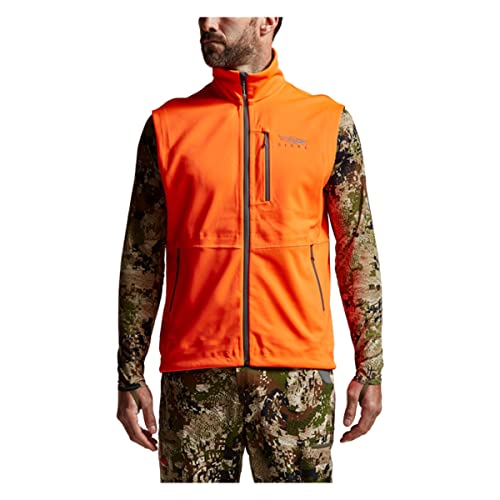 Sitka Gear Men's Hunting Windproof Jetstream Vest, Blaze Orange, L #TOP1