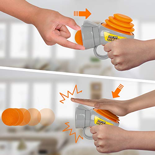 Artcreativity Mini Foam Ball Blasters, Set Of 2, Each Set With 1 Air Gun And 3 Foam Balls, Cool Shooting Toys For Kids, Fun Toys For Outdoors, Indoors, Yard, Camping, Best Birthday Gift Idea #TOP3