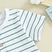 fhutpw Infant Baby Boys Summer Clothes Ribbed Knit Short Sleeve Patchwork T-Shirt Tops Pocket Shorts Set Toddler Outfits (C- Striped Blue, 18-24 Months)