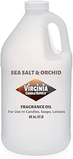Sea Salt and Orchid Fragrance Oil (64 oz Jug) for Candle Making, Soap Making, Tart Making, Room Sprays, Lotions, Car Fresheners, Slime, Bath Bombs, Warmers…