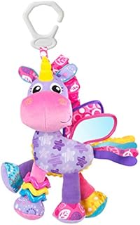 Playgro Activity Friend Unicorn Stella, Pram Toy, From 0 months, Pink/Purple, 40183