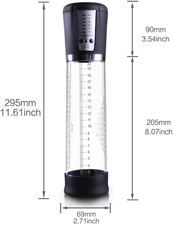 Miniatura 3 de Bomba de vacío eléctrica con 6 modos de presión, dispositivo de entrenamiento, sistema de ampliación, bombas de extensión de estiramiento, bomba de