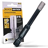 Fliesenbohrer Ø 6 mm/Sechskant Aufnahme - Amboss Black Edition Diamantbohrer -...