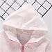Letter Print Gradient Rain Jacket Girls Fall Fashion Windbreaker Warm Fleece Raincoat Spring Pink 7-8 Years