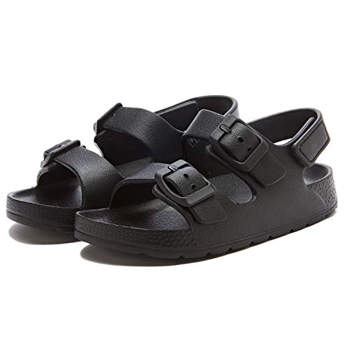 Image of EasyStar Boys and Girls Lightweight Dual-Adjustable Sandal Buckles With Hook and Loop Heel Closure
