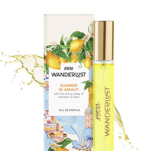 Image of Nykaa Wanderlust Summer in Amalfi Eau De Parfum I Travel size, mini Perfume for Women - 16 ml I Mandarin and Basil Perfume | Long-Lasting, Travel‐Friendly, Vegan,Paraben‐Free, IFRA Certified
