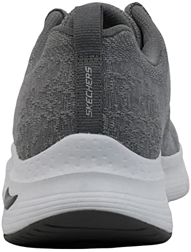 Skechers Women's Arch Fit Comfy Wave Sneaker, Grey, 7.5 M US
